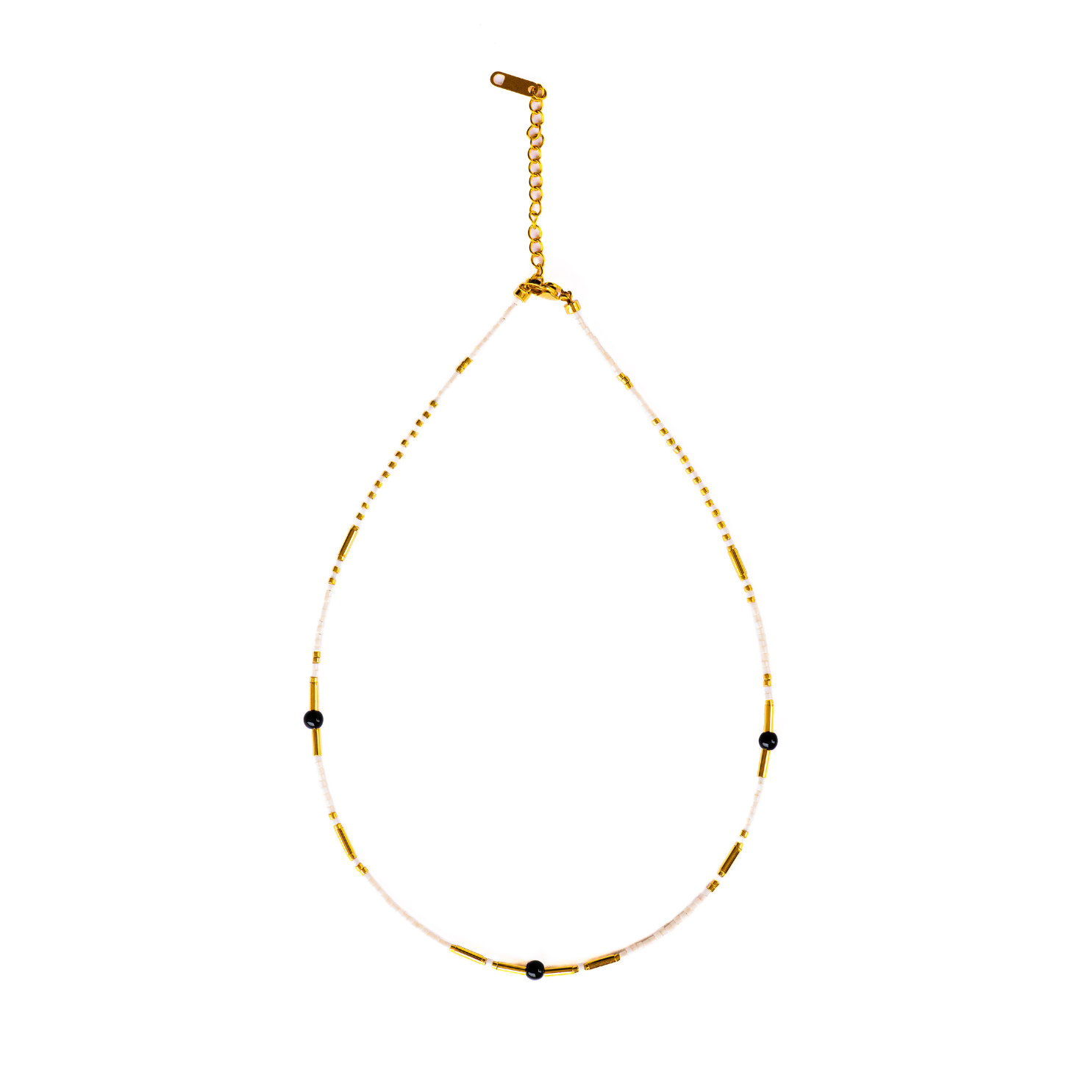 18K Gold-Plated Bohemian Beaded Necklace
