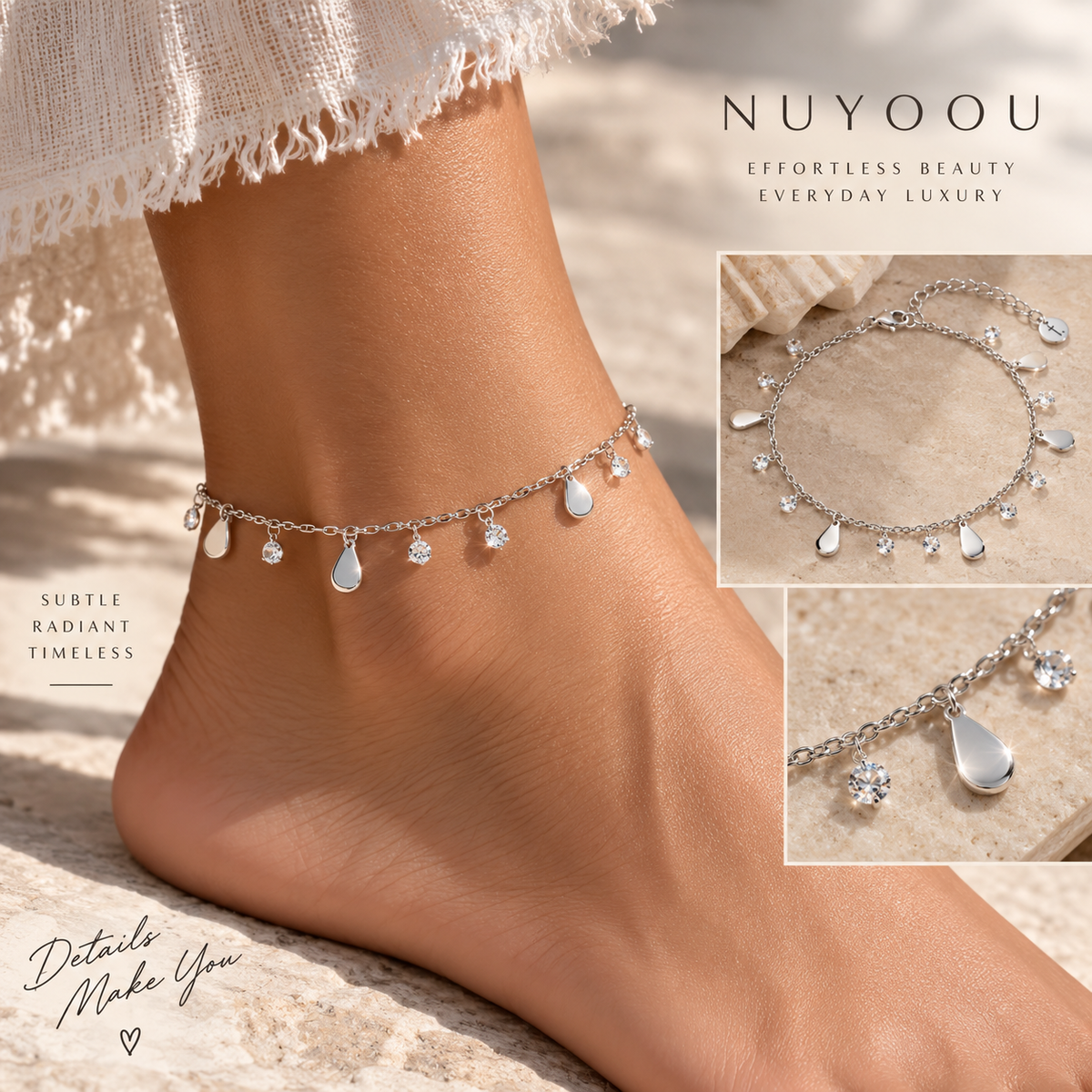 Celeste Gem Anklet